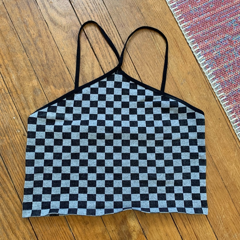 Free People checkered tank!